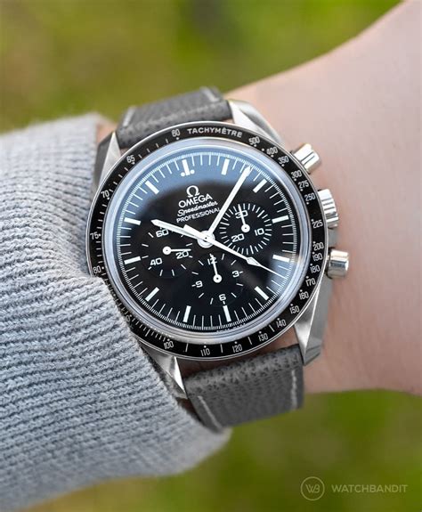 omega speedmaster reduced straps|Omega Speedmaster leather strap price.